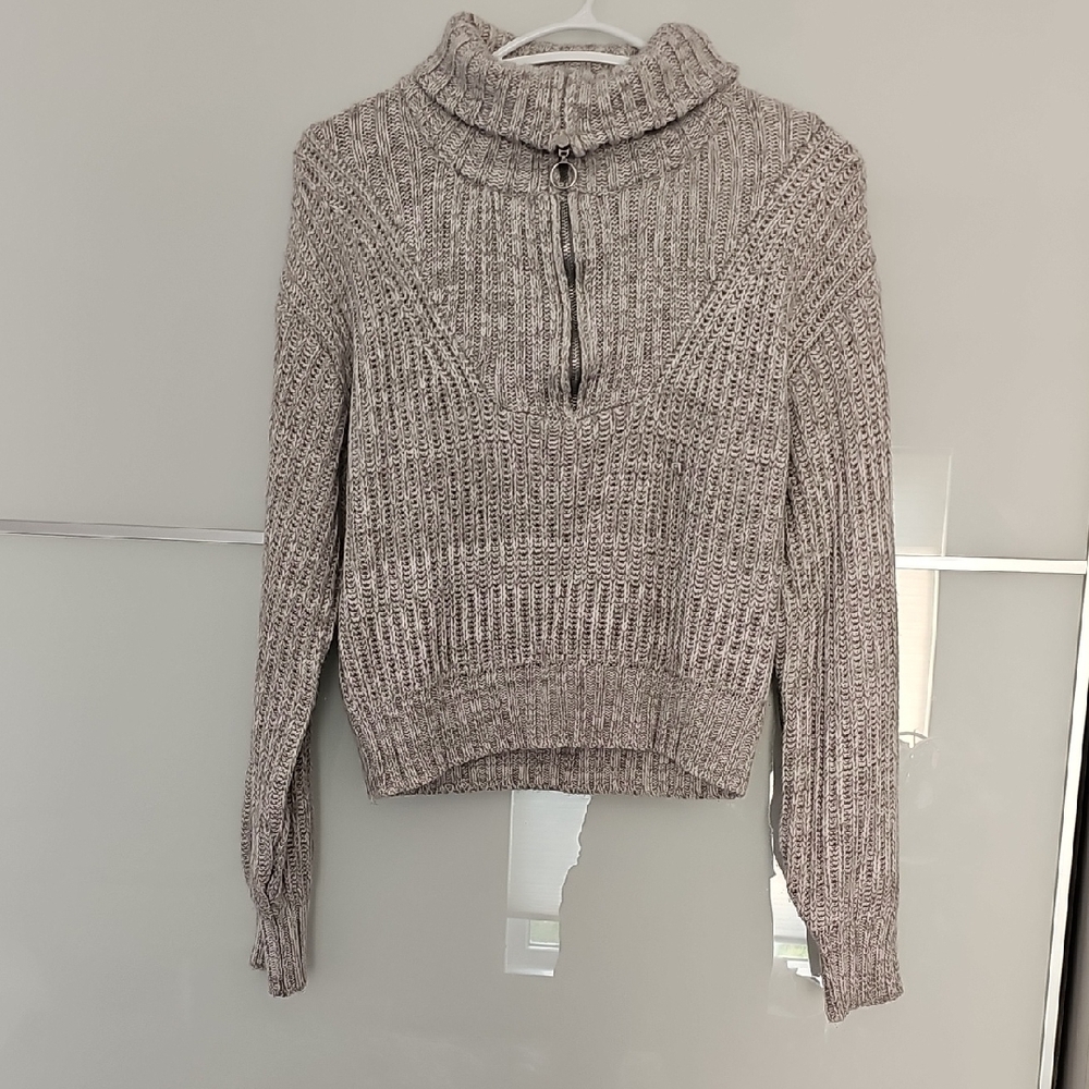 Ardene Gray Chunky Knit Turtleneck Sweater